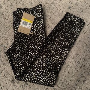 Nike Black and Gold Women's Jeggings